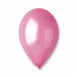 Balony metaliczne Jasno-Różowe 10 szt 30 cm